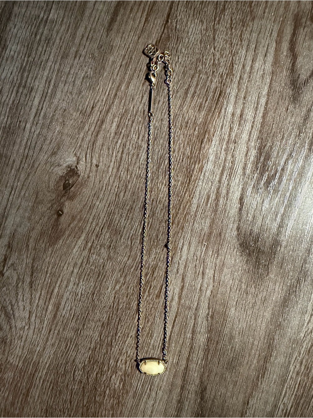 Kendra Scott Gold Necklace with Opal Stone